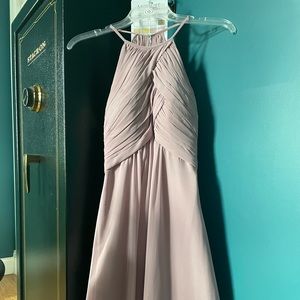 only worn once bridesmaids dress; dusty rose color & size zero